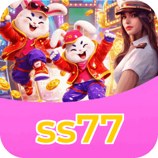 Interface do aplicativo ss77 mostrando jogos disponíveis no iOS e Android